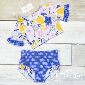 Pete + Lucy Lemon Twist 2 pc swim